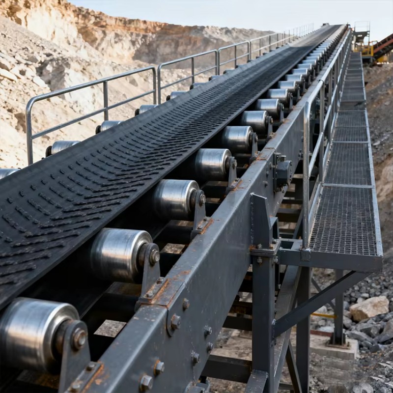 Роликовый ленточный конвейер (5)