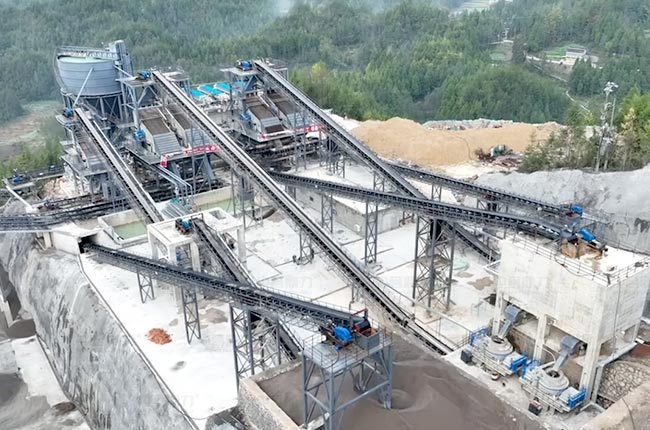 Линия по производству строительного каменного материала из кальцита производительностью 2 млн тонн в год (400)
